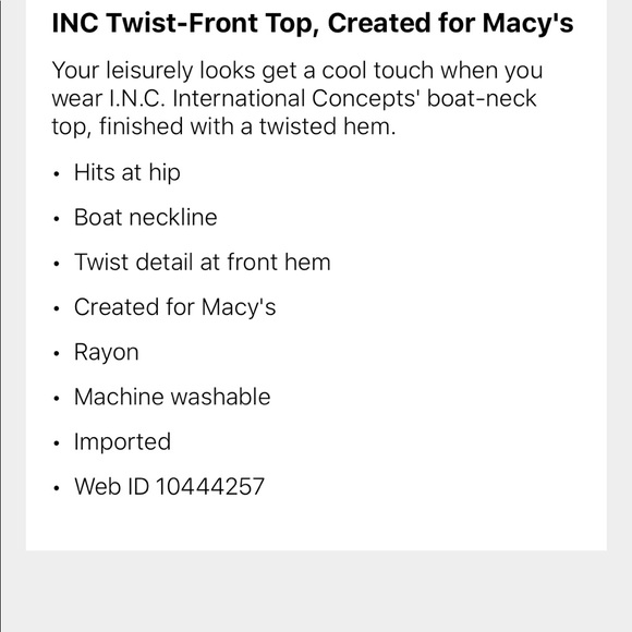 INC Top - Picture 4 of 4